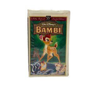 Disney BAMBI Masterpiece 55th Anniversary Limited Edition THX VHS
